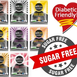 Diabetic Sugar Free Sweets 100G Sugar Free Gummies Gummy, Hard Boiled Sweets Gift Present Snack Sweet