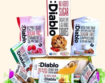 Diablo Sugar Free Snack Box: Cookies, Wafers, Sweets & More
