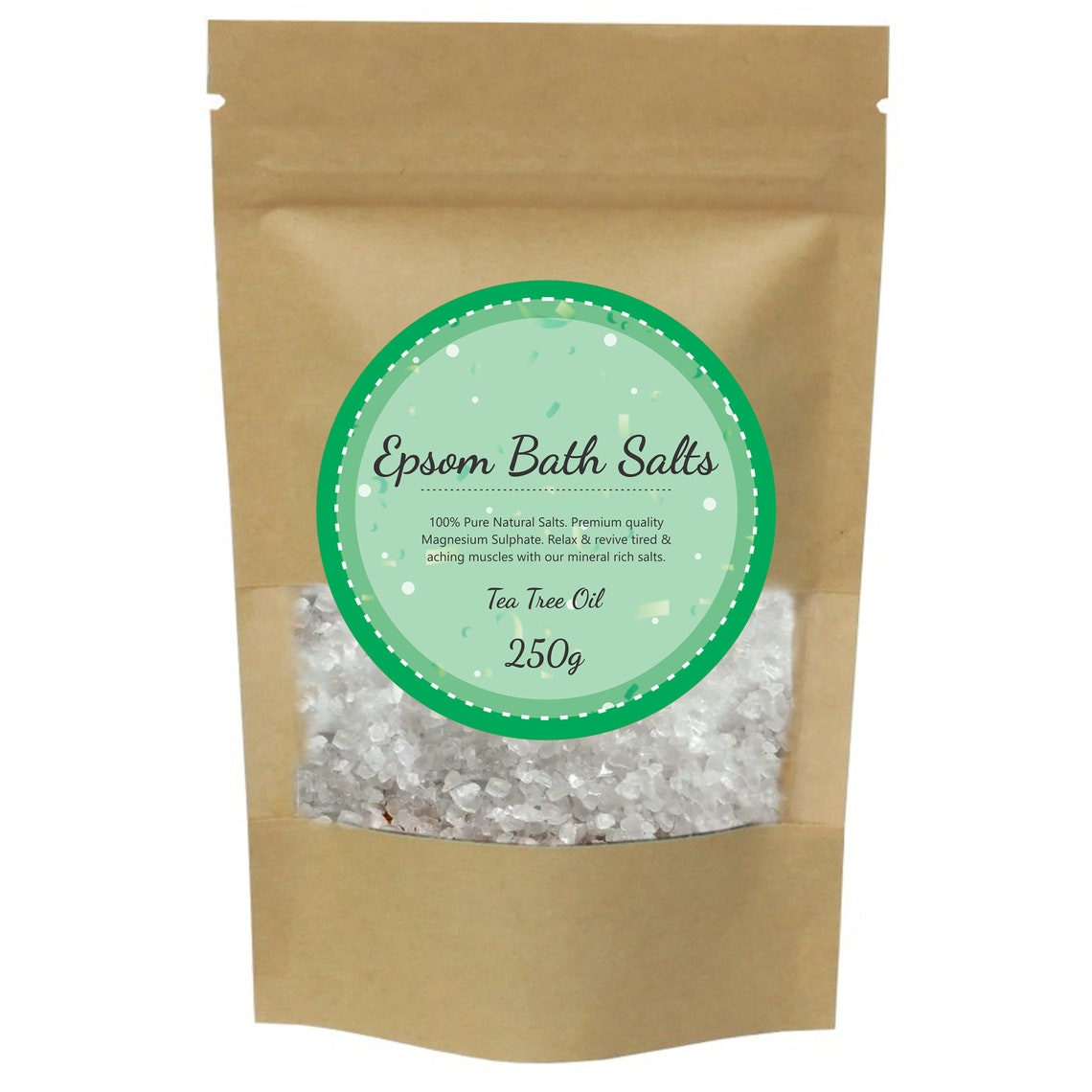 Scented Epsom Bath Salt Salts Soak 250g 100 Vegan Natural Etsy.de