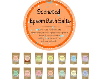 Scented Epsom Bath Salts – Vegan Magnesium Sulphate Soak
