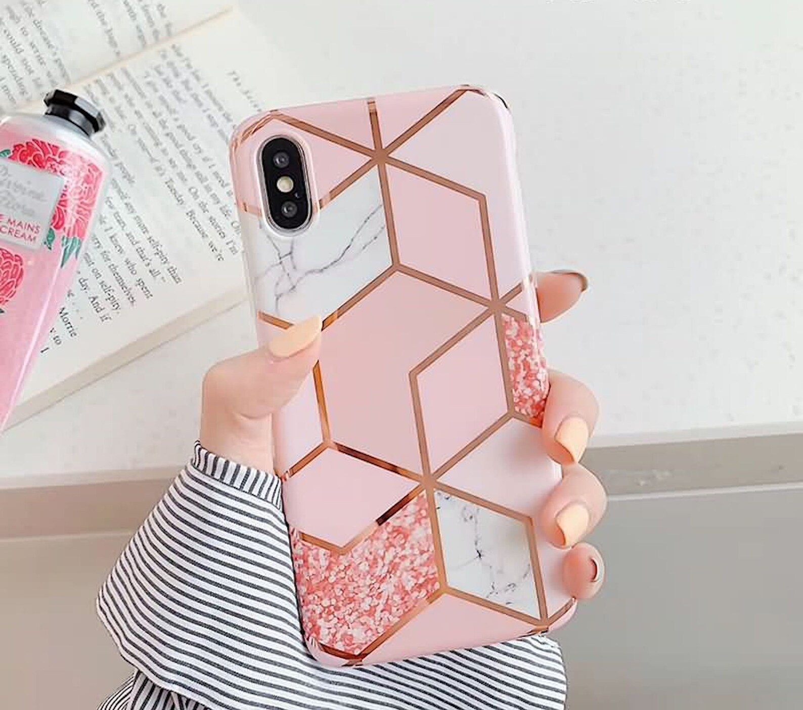 Rose Gold Marble Case for iPhone X/XS Etsy