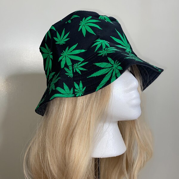 Marijuana Bucket Hat Etsy