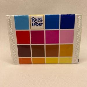 Schokobörse, Geldbörse aus Schokoladen-Verpackungen, Upcycling, Regenbogen, limitiert!