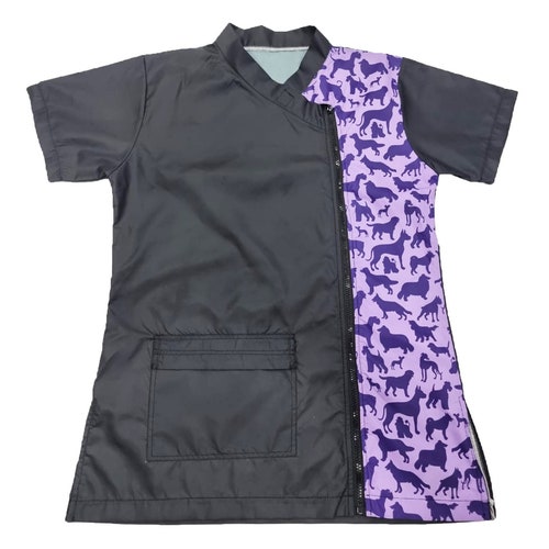 Waterproof & Hair Resistant Black Purple Dog Silhouette Etsy