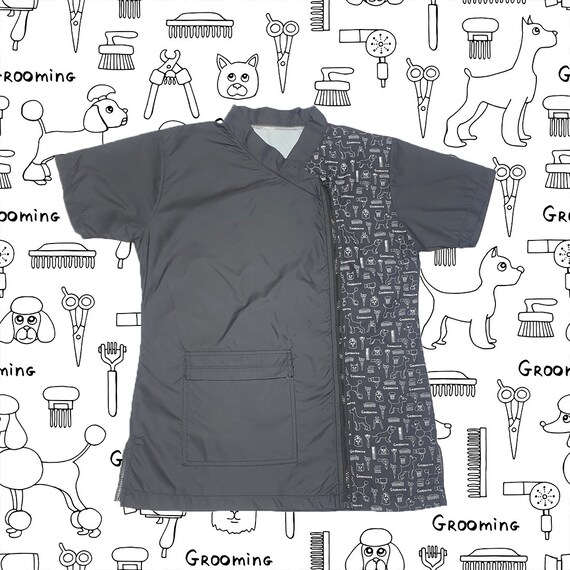Waterproof & Hair Resistant Dog Grooming Pattern Tunic Etsy UK