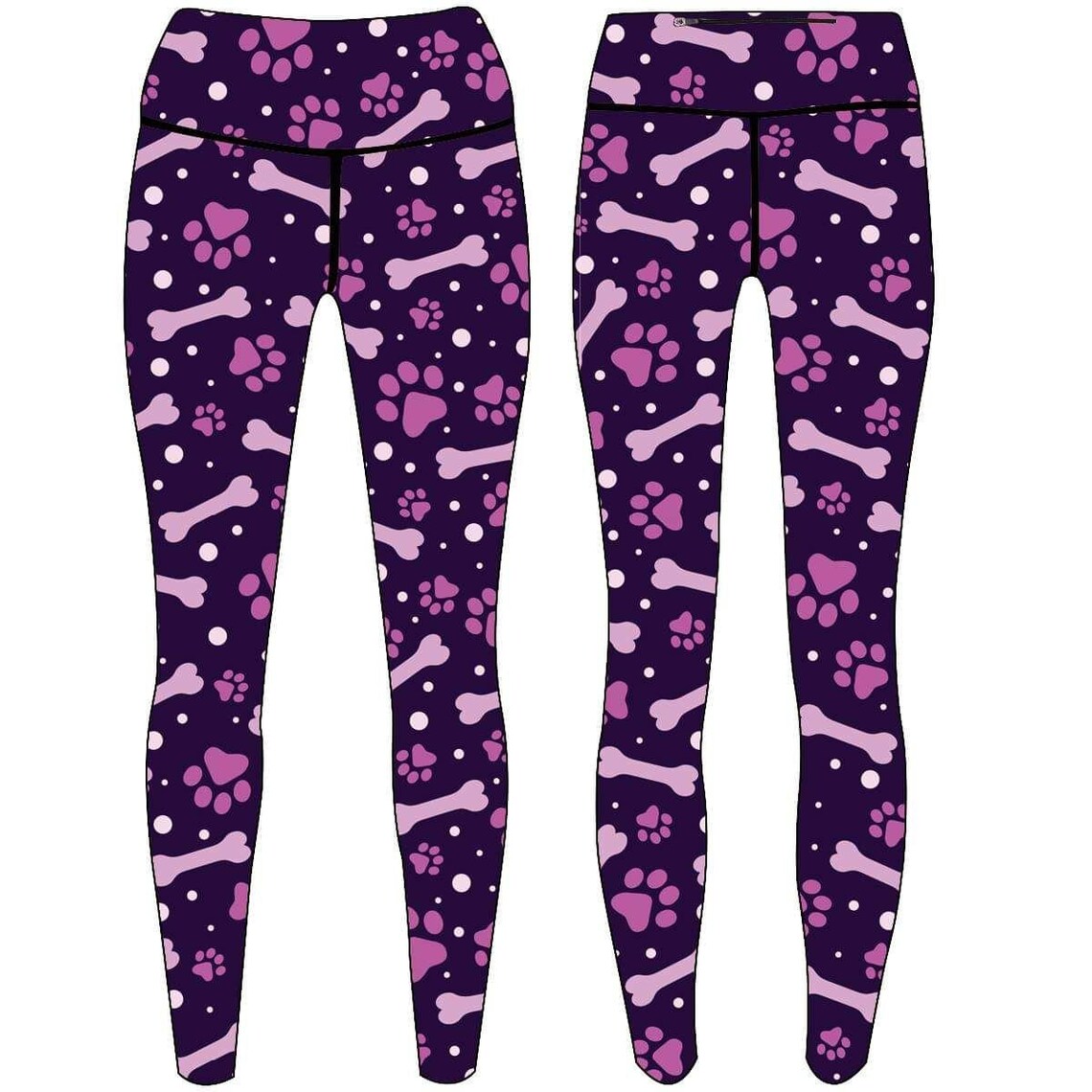 Patterned Hair Resistant Leggings for Dog groomers / Dog Etsy