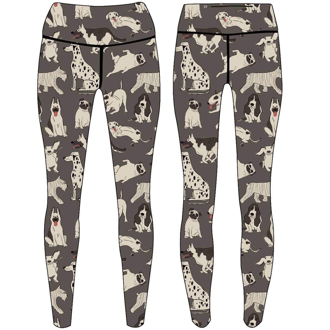 Patterned Hair Resistant Leggings for Dog groomers / Dog Etsy