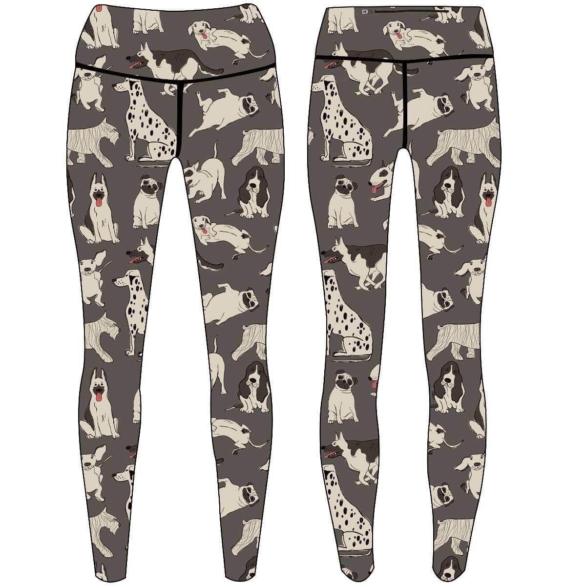 Patterned Hair Resistant Leggings for Dog groomers / Dog Etsy