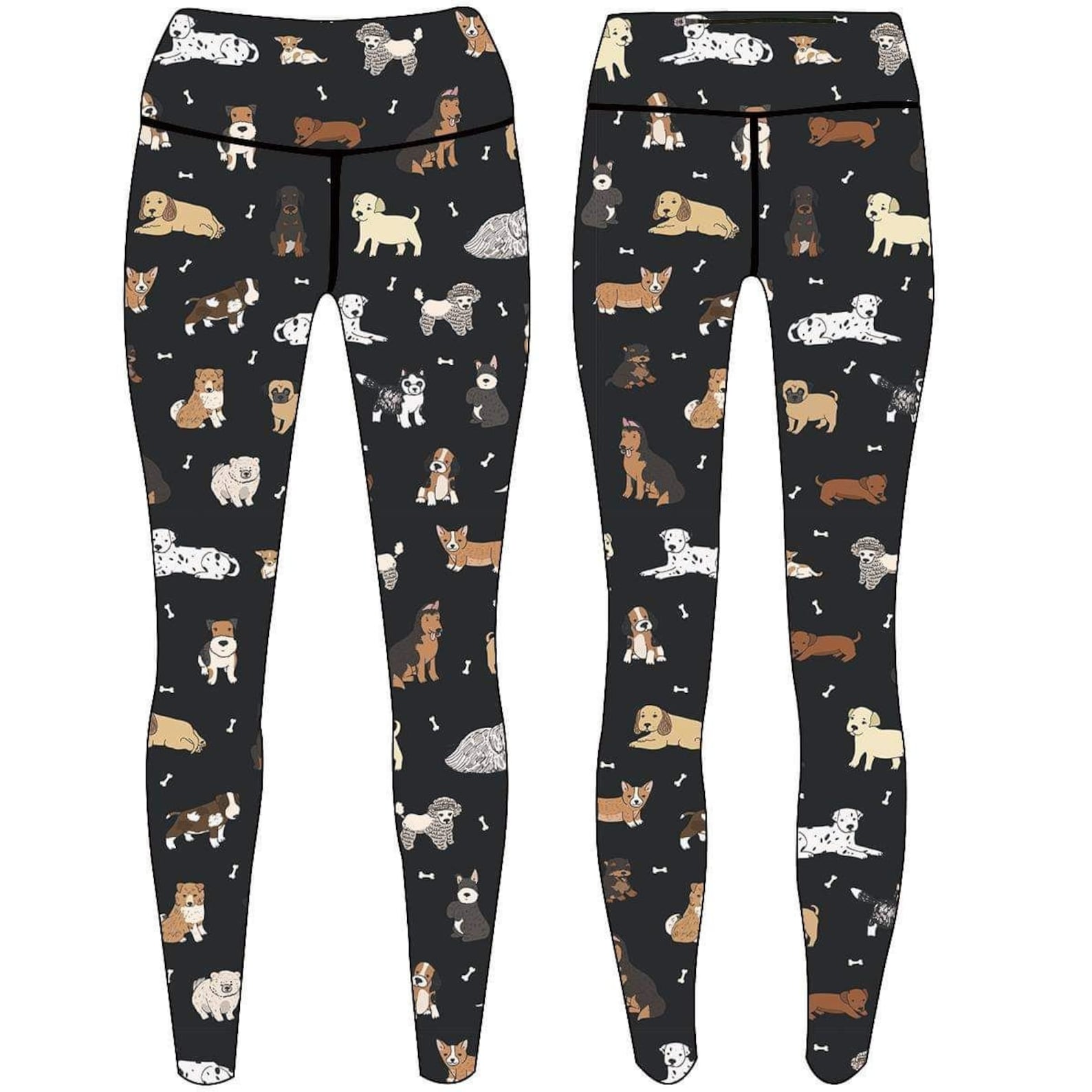 Patterned Hair Resistant Leggings for Dog groomers / Dog Etsy