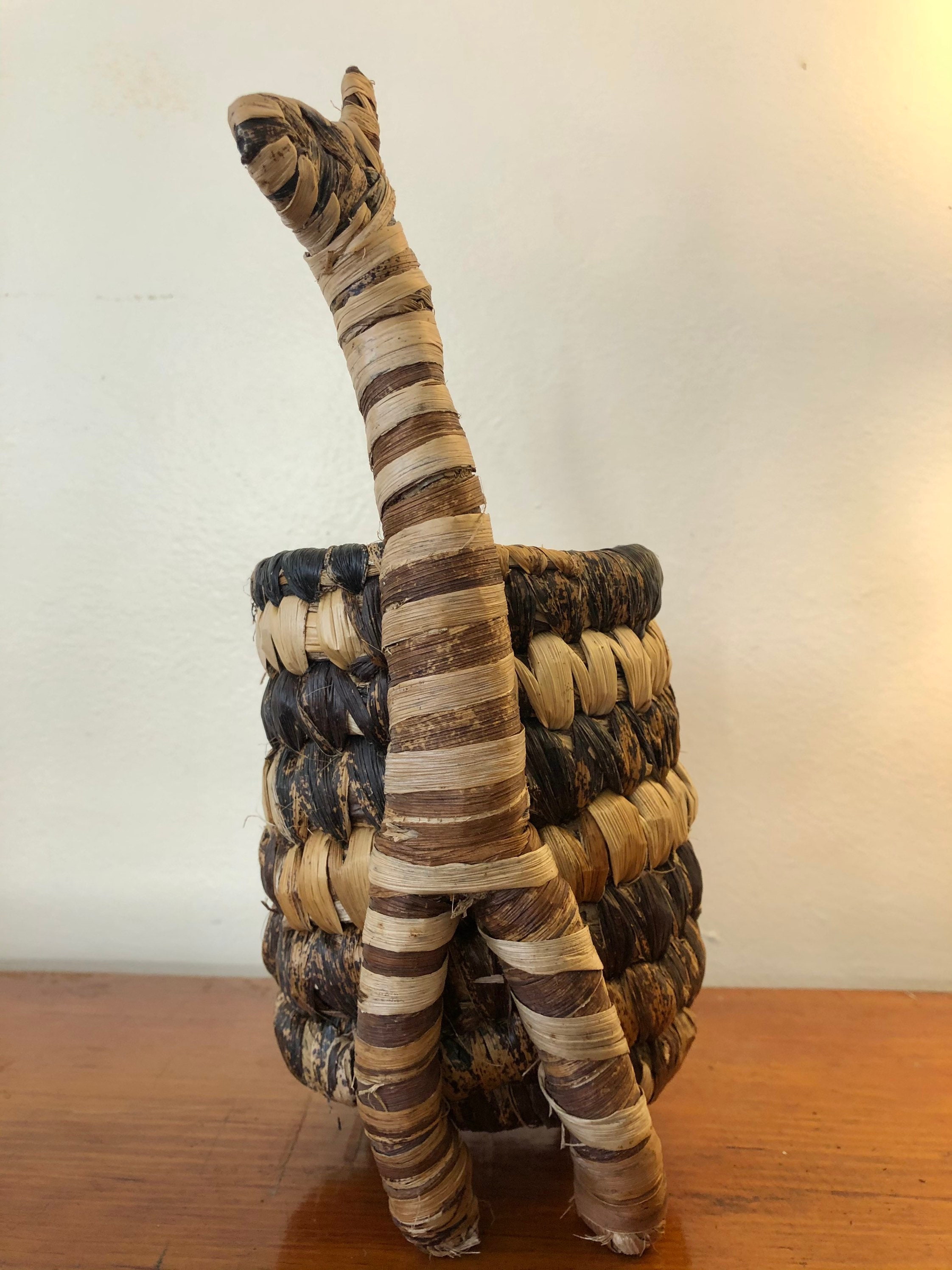 Handmade Kenyan Woven Llama Basket Fair Trade / Giraffe / Etsy
