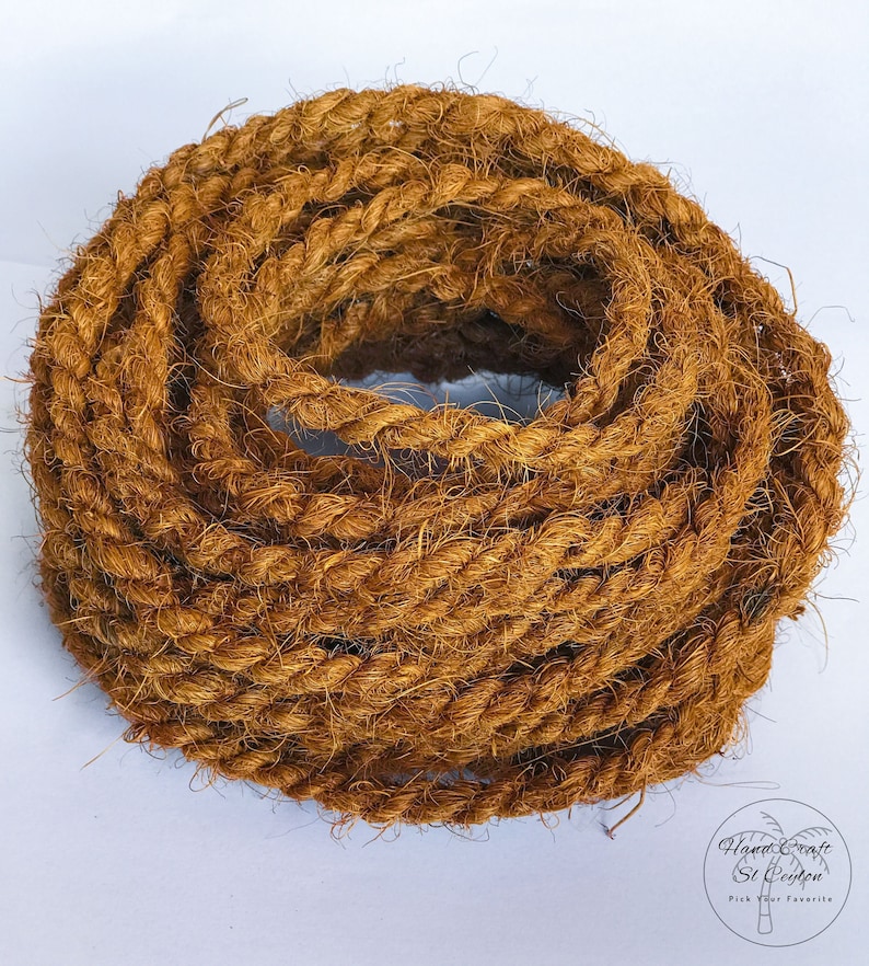 Coconut Fiber Rope Handmade Coco Rope Natural for Decoration Weddings Art & Crafts image 1