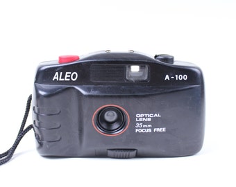 Vintage Film Camera ALEO A-100 Point & Shoot 35mm Film Camera