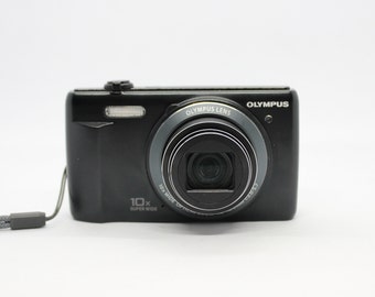 Y2K Digital camera Olympus VR-340 black / Compact Digital Camera