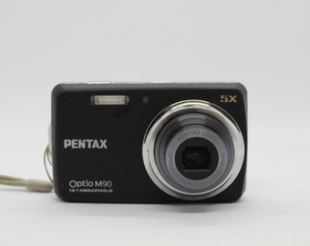 Y2K Digital Camera Pentax Optio M90 black