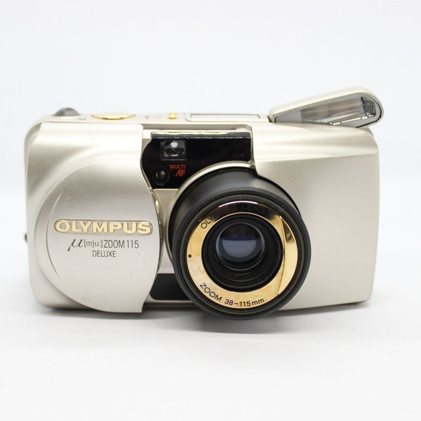 Olympus mju ZOOM 115 deluxe/ Olympus Stylus Zoom 115 DLX 35 mm viser et déclencher un appareil photo argentique