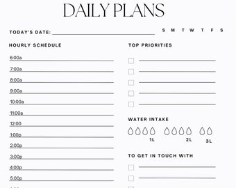 Daily Planner Canva Template