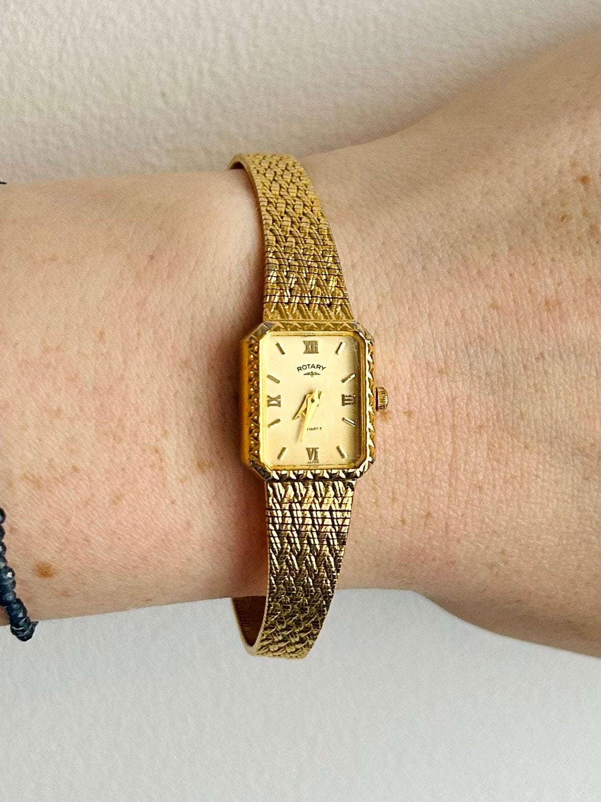 Vintage Square Rotary Watch, Ladies Rotary Cocktail Watch, Gold