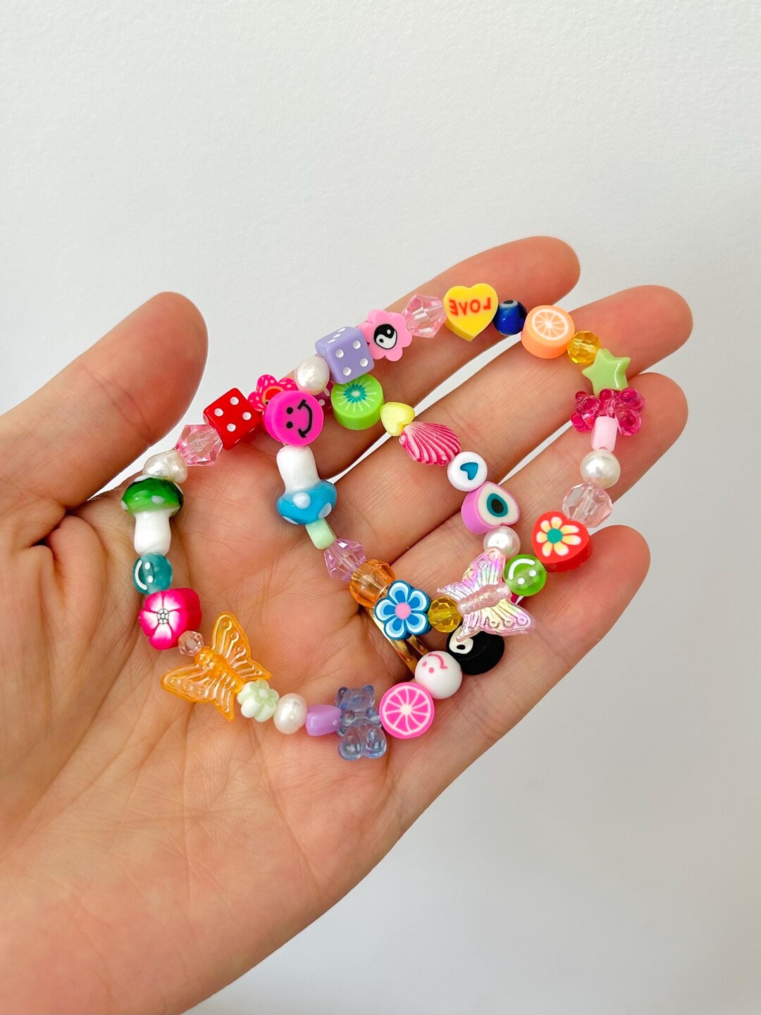 【VINTAGE HOLLYWOOD】[2SET] Tropical Candy Beads Bracelet Candy Bracelet – Tropical Vibe Jewellery