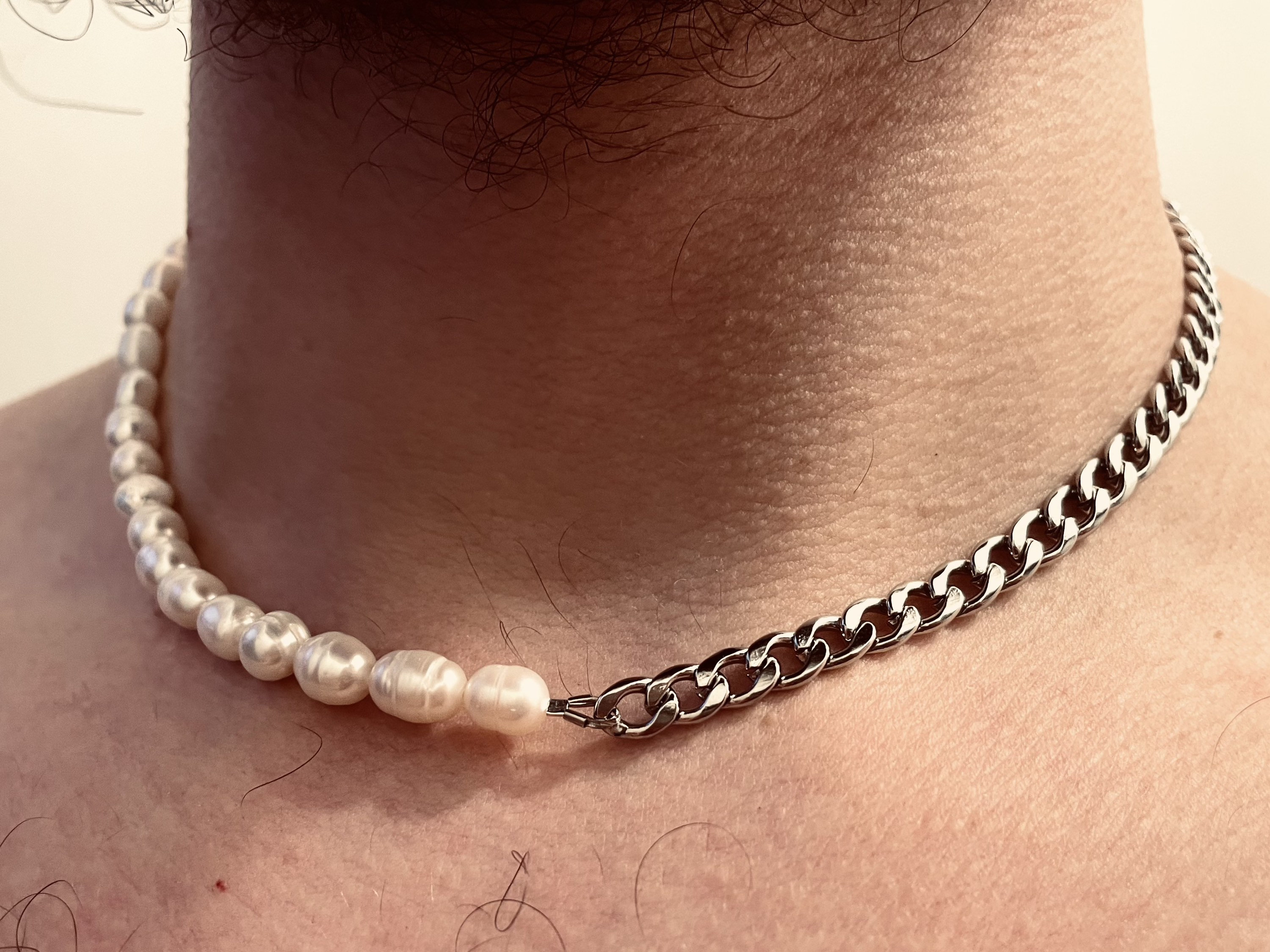 Half Pearl Necklace