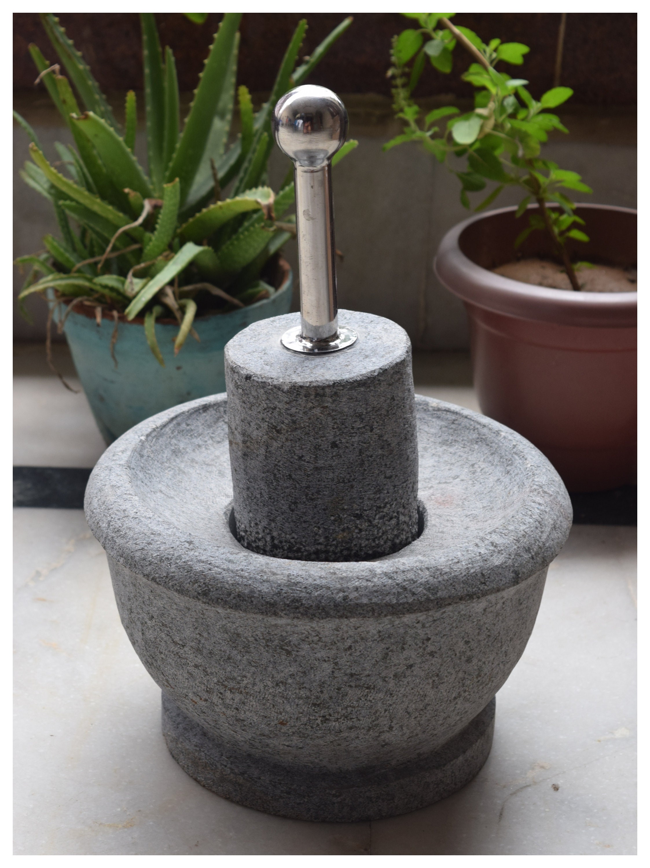 Handmade unpolished stone Grinder/Stone Attukal/Metate Morter Etsy