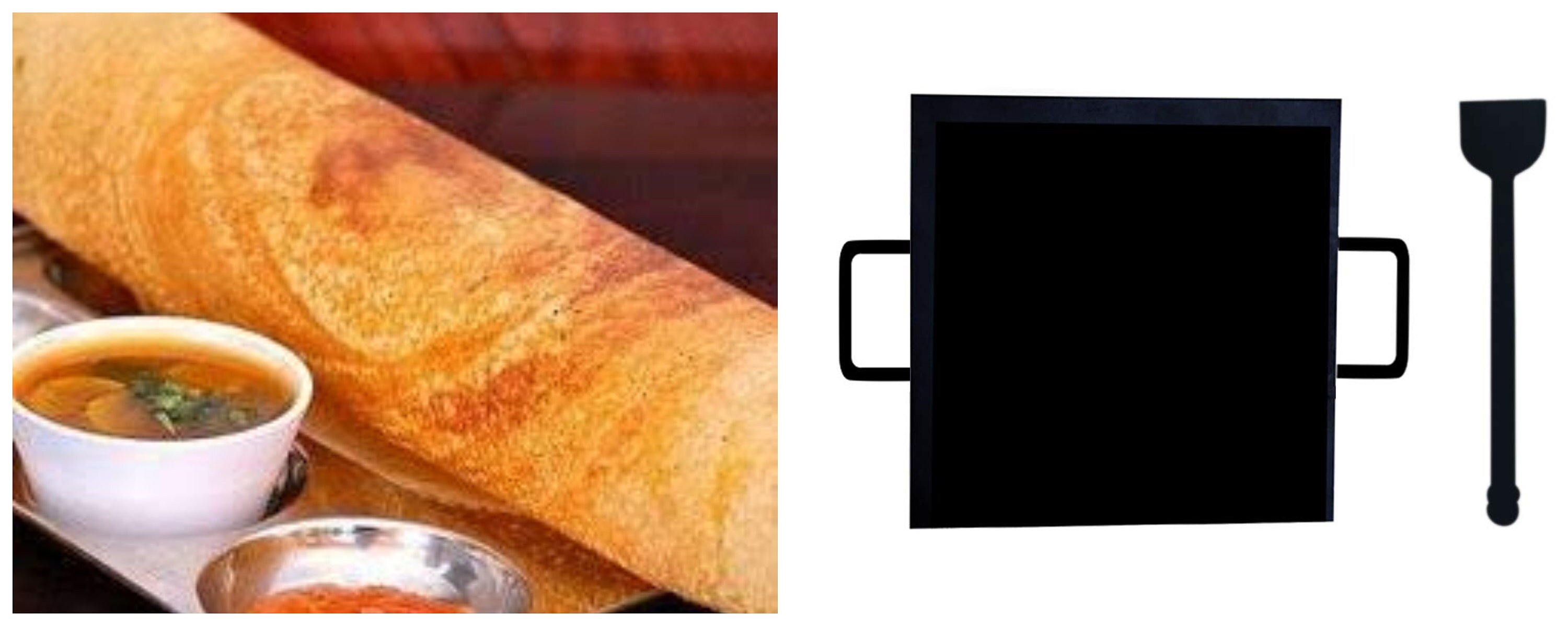 Iron Dosa Tawa Square Shape Double Handle Tawa 12 Inches. Etsy