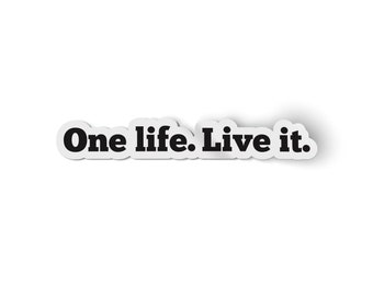 Sticker Single Life One life live it sticker - Etsy Nederland