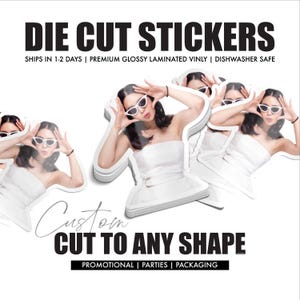 Custom Stickers | Waterproof Vinyl Die Cut Stickers | Logo Stickers | Water Bottle Stickers | Laptop Decals