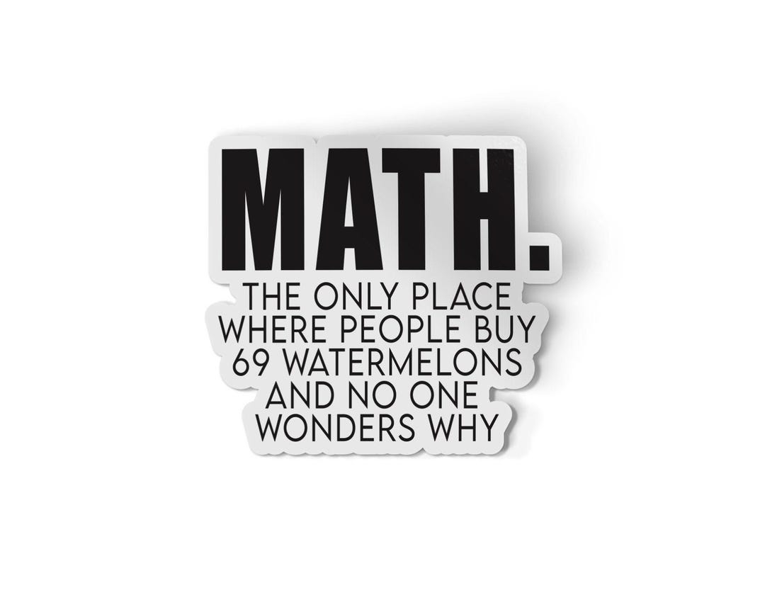 Math Waterproof Math Teacher Waterproof Sticker - Etsy