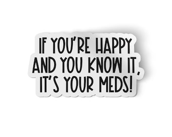 Funny Nurse Sticker | ADHD Stickers | Water Bottle Decal