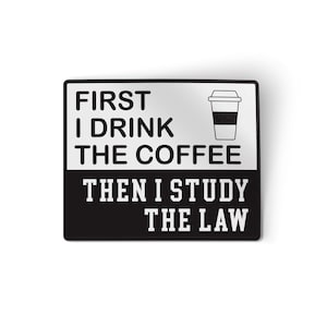 Funny Law Student Sticker | Water Proof Vinyl Decal
