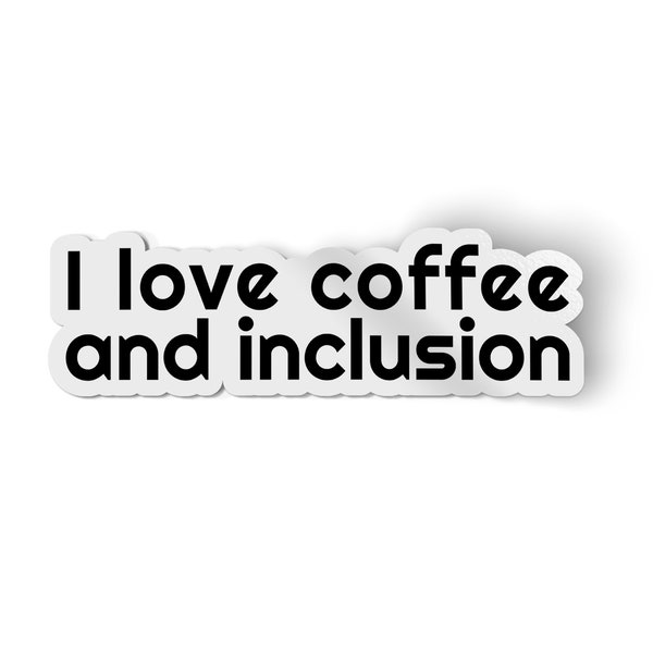 I love coffee and inclusion sticker, english teacher gift, coffee stickers. Explore more! | Advent Calendar Gifts