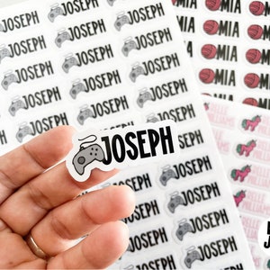 Étiquettes de garderie | Étiquettes lavables au lave-vaisselle | Etiquettes imperméables | Etiquettes de nom | Étiquettes personnalisées | Stickers prénoms | Étiquettes pour fournitures scolaires