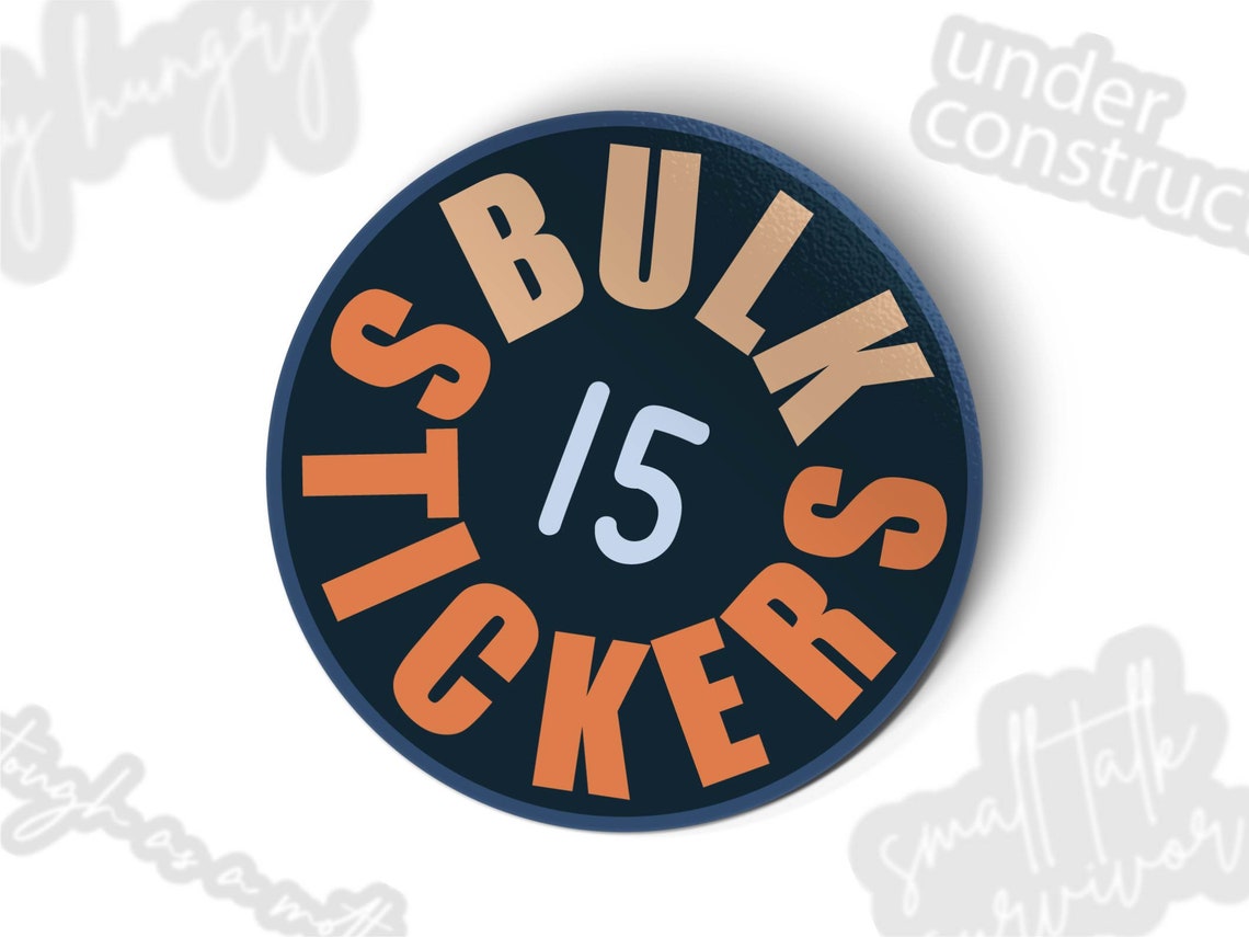 15 bulk sticker pack wholesale stickers tumbler sticker Etsy