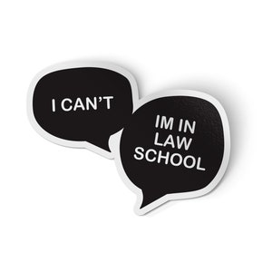 Law School Sticker | Water Proof Vinyl Decal