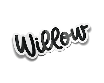 Custom Name Sticker | Glossy Laminated Vinyl, Waterproof