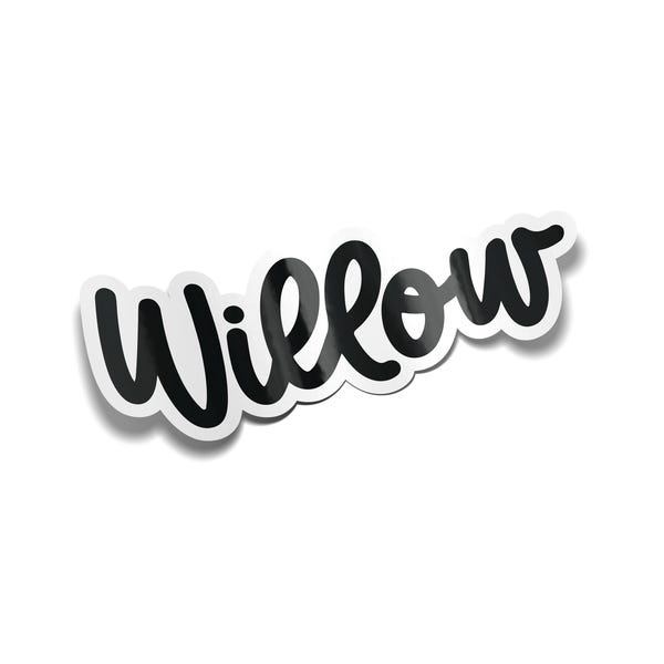 Custom Name Sticker | Glossy Laminated Vinyl | Waterproof | Sticker Sheet