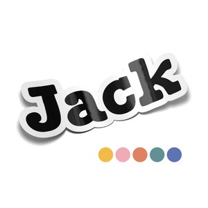 Autocollant personnalisé pour nom de police | Sticker pour coffre de camp | Stickers personnalisés | Stickers monogrammes
