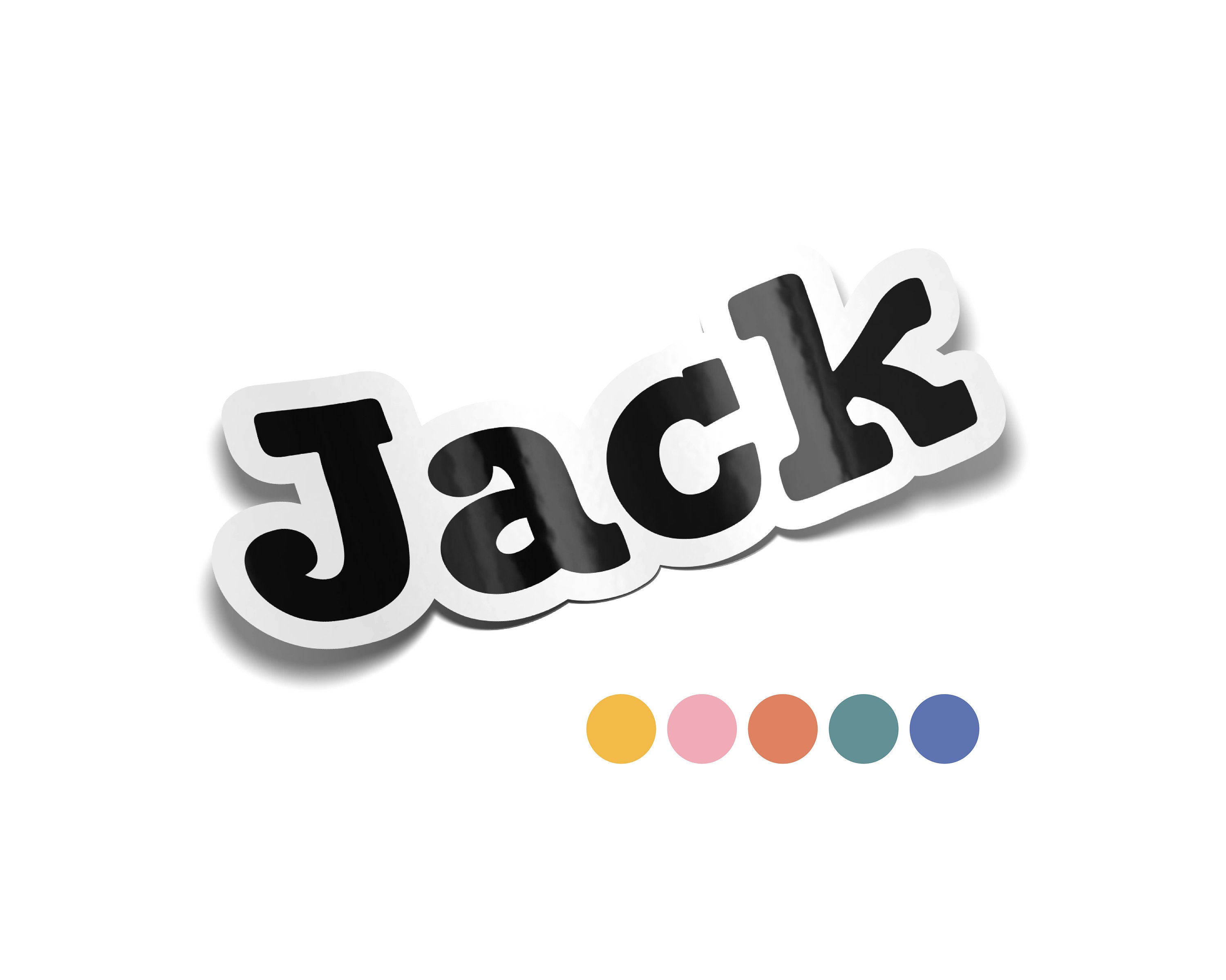 Block Font Custom Name Sticker | Camp Trunk Sticker | Personalized Stickers | Monogram Stickers