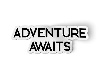 Adventure Awaits | Waterproof Vinyl Car Decal | National Park Explore Mountain Decals