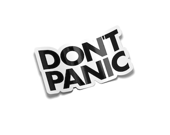 Anxiety ADHD Don't Panic Sticker | Funny Stickers | Bumper sticker | Water Bottle stickers | Introvert Decal