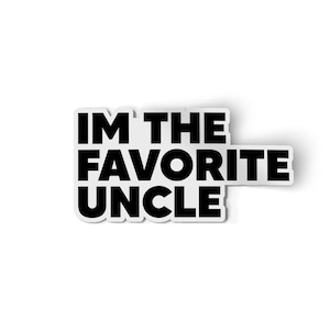 Best uncle sticker, Father's Day, best uncle ever, water bottle sticker, laptop sticker, car sticker. Best dad gift Explore now! image 1