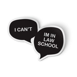 Law School Sticker | Water Proof Vinyl Decal