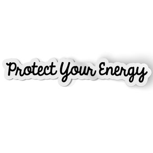 Protégez votre autocollant de yoga énergétique | Stickers bouteilles d'eau inspirants | Vinyle imperméable