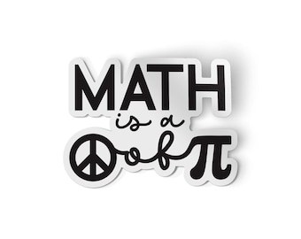 Rolig matteklistermärke | Ingenjörsstudentdekal | Lärargåva | Matematikälskare