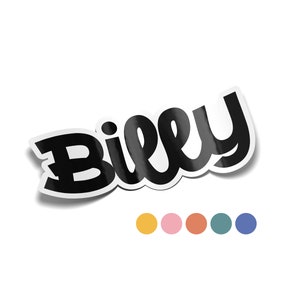 Custom Name Sticker | Teacher Stickers | Personalized Stickers | Monogram Label | Car Decal
