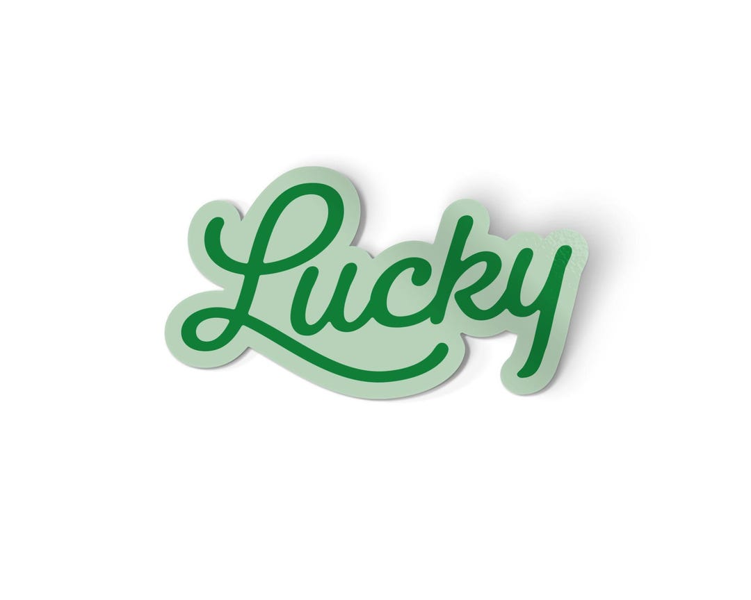 Luck Sticker Lucky Sticker | Good Luck | Motivational Laptop Decal | Waterproof ...