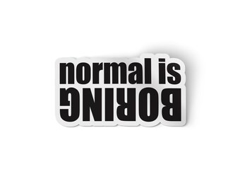 Stickersticker Normaal is saai