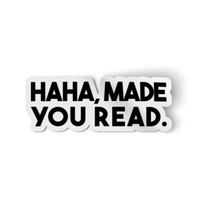 Jajaja, te hice leer / Regalo para profesor de inglés / Pegatinas de lectura / Pegatinas de libros / Regalo para amantes de los libros / Regalos para calendarios de adviento