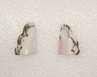 Earthquake Earrings from vintage teacup (marked Made in Japan) that broke