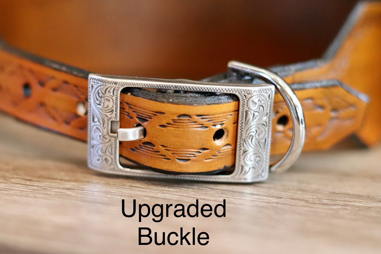 Custom Hand Tooled Leather Dog Collar Etsy
